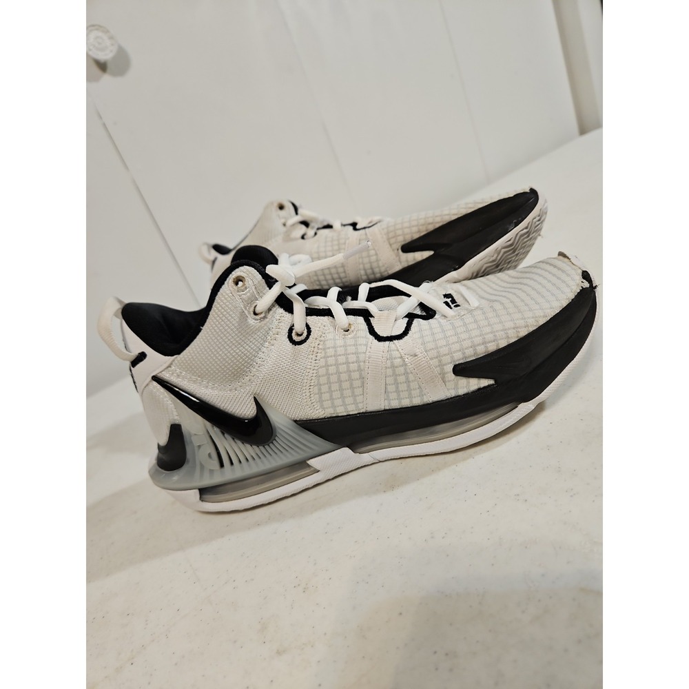 Nike LeBron Witness 7 Shoes Mens 5.5 Basketball Sneakers White/Black (S94